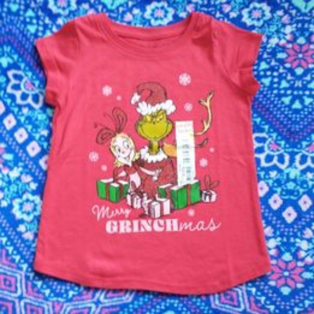 Jumping Beans baby toddler Grinch shirt Merry GRINCHmas 24 month